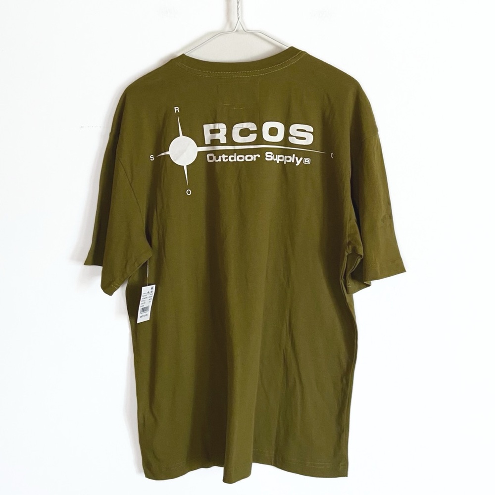 RC Outdoor Supply NWT Reese Cooper Olive Green Graphic Tee Men size M